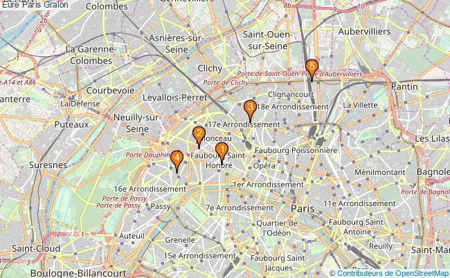 plan Eure Paris Associations Eure Paris : 12 associations