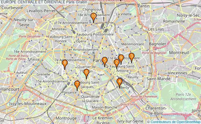 plan EUROPE CENTRALE ET ORIENTALE Paris Associations EUROPE CENTRALE ET ORIENTALE Paris : 10 associations