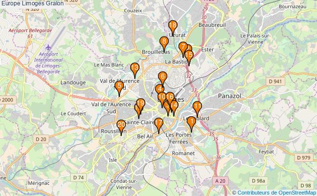 plan Europe Limoges Associations Europe Limoges : 24 associations