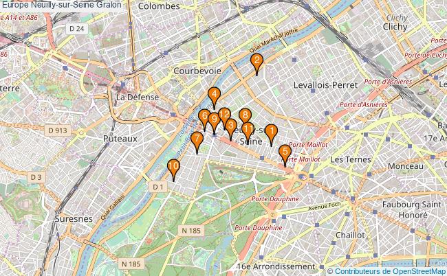 plan Europe Neuilly-sur-Seine Associations Europe Neuilly-sur-Seine : 17 associations