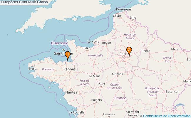 plan Européens Saint-Malo Associations Européens Saint-Malo : 3 associations
