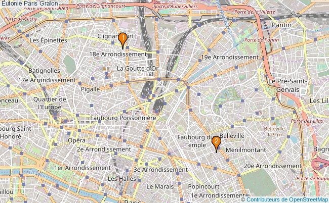 plan Eutonie Paris Associations eutonie Paris : 3 associations