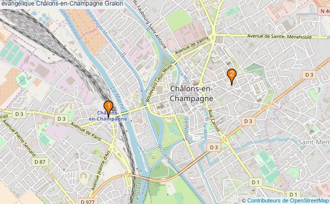 plan évangélique Châlons-en-Champagne Associations évangélique Châlons-en-Champagne : 3 associations