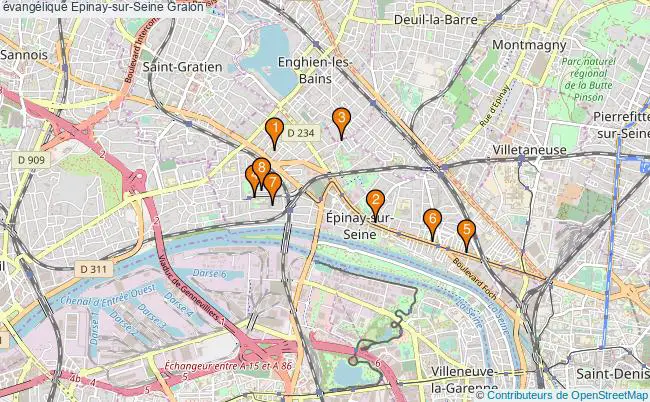 plan évangélique Epinay-sur-Seine Associations évangélique Epinay-sur-Seine : 8 associations