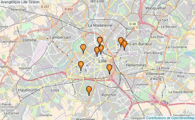 plan évangélique Lille Associations évangélique Lille : 12 associations
