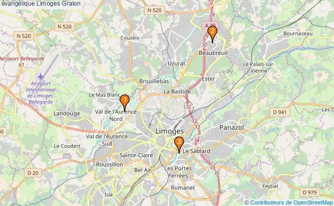 plan évangélique Limoges Associations évangélique Limoges : 3 associations