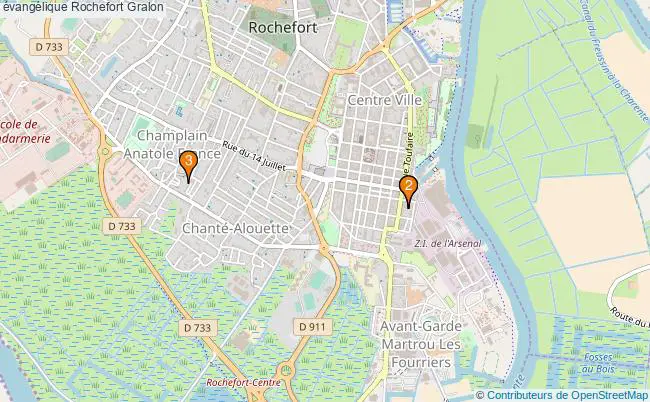 plan évangélique Rochefort Associations évangélique Rochefort : 3 associations