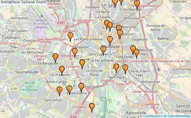 plan évangélique Toulouse Associations évangélique Toulouse : 41 associations