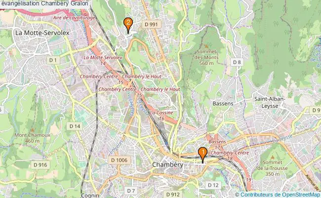 plan évangélisation Chambéry Associations évangélisation Chambéry : 2 associations