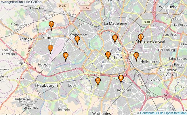 plan évangélisation Lille Associations évangélisation Lille : 13 associations