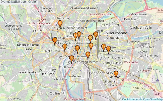 plan évangélisation Lyon Associations évangélisation Lyon : 22 associations