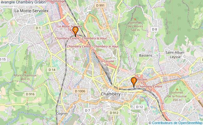 plan évangile Chambéry Associations évangile Chambéry : 2 associations