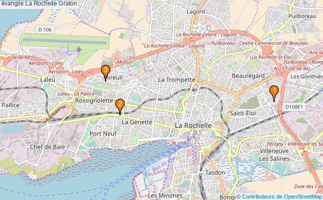 plan évangile La Rochelle Associations évangile La Rochelle : 3 associations
