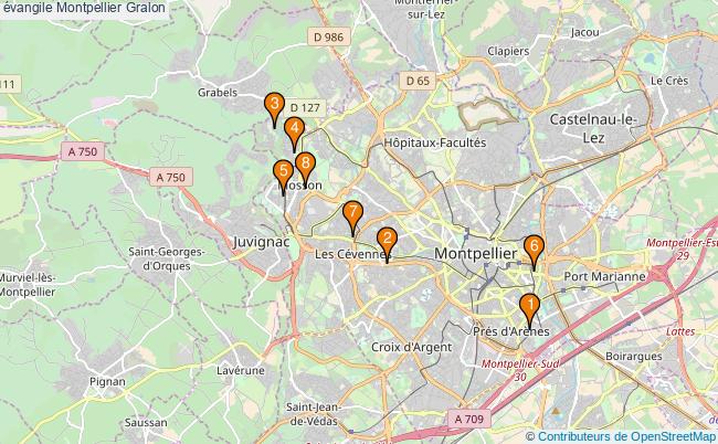 plan évangile Montpellier Associations évangile Montpellier : 9 associations