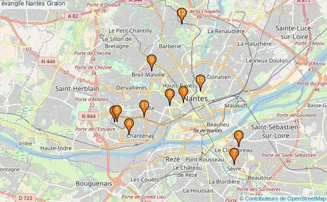 plan évangile Nantes Associations évangile Nantes : 12 associations