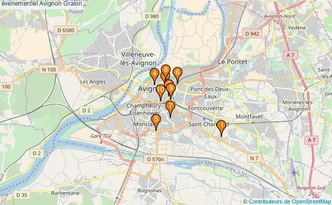 plan évenementiel Avignon Associations évenementiel Avignon : 11 associations