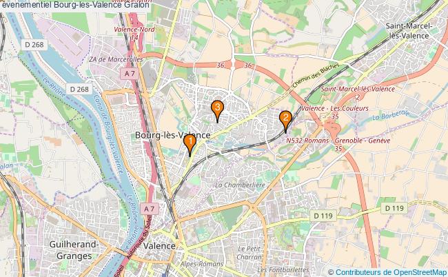 plan évenementiel Bourg-les-Valence Associations évenementiel Bourg-les-Valence : 3 associations