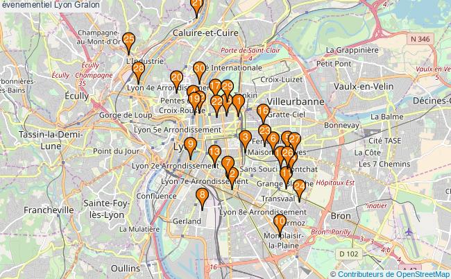 plan évenementiel Lyon Associations évenementiel Lyon : 71 associations