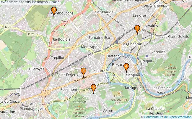 plan événements festifs Besançon Associations événements festifs Besançon : 5 associations