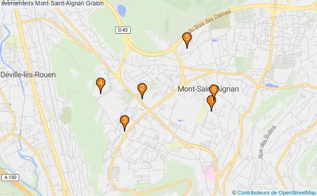 plan évènements Mont-Saint-Aignan Associations évènements Mont-Saint-Aignan : 6 associations