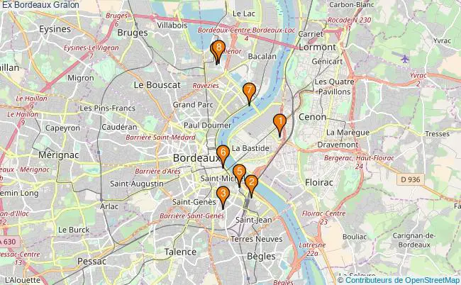 plan Ex Bordeaux Associations Ex Bordeaux : 10 associations
