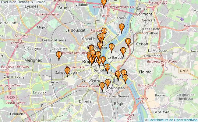 plan Exclusion Bordeaux Associations exclusion Bordeaux : 59 associations