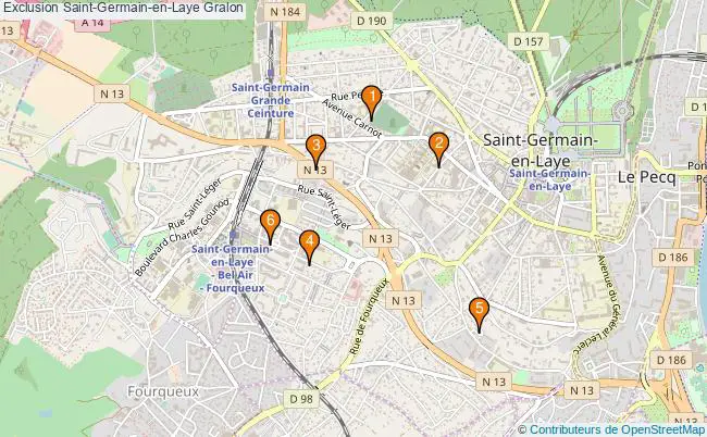 plan Exclusion Saint-Germain-en-Laye Associations exclusion Saint-Germain-en-Laye : 6 associations