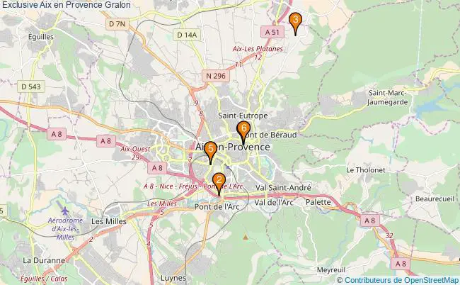 plan Exclusive Aix en Provence Associations Exclusive Aix en Provence : 6 associations
