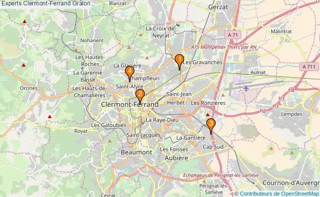 plan Experts Clermont-Ferrand Associations Experts Clermont-Ferrand : 4 associations