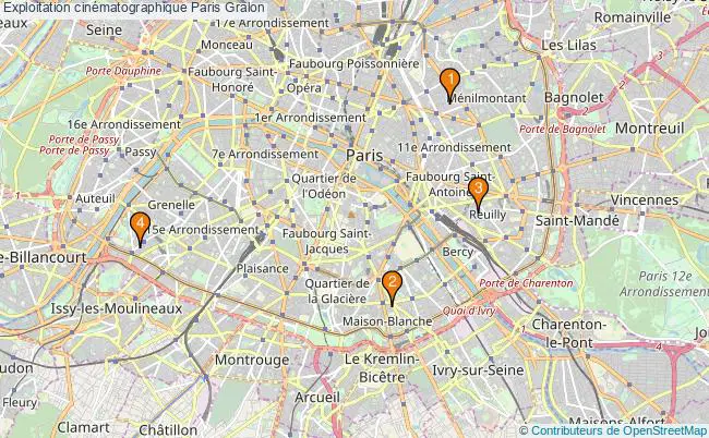 plan Exploitation cinématographique Paris Associations exploitation cinématographique Paris : 4 associations