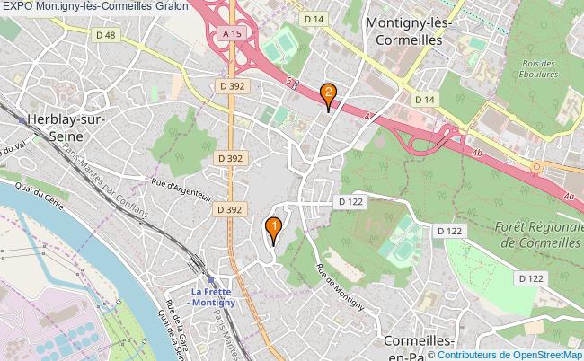 plan EXPO Montigny-lès-Cormeilles Associations EXPO Montigny-lès-Cormeilles : 2 associations