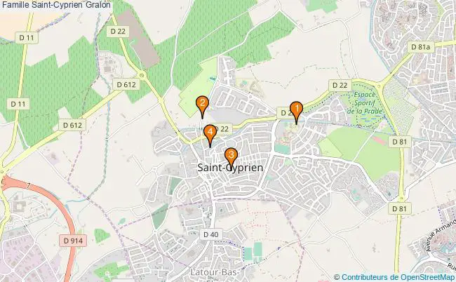 plan Famille Saint-Cyprien Associations famille Saint-Cyprien : 4 associations