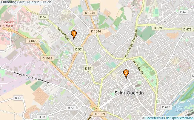 plan Faubourg Saint-Quentin Associations faubourg Saint-Quentin : 1 associations