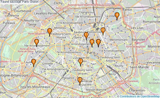 plan Faune sauvage Paris Associations faune sauvage Paris : 15 associations