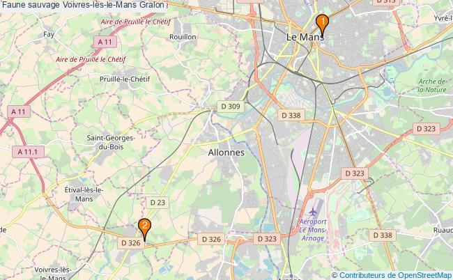plan Faune sauvage Voivres-lès-le-Mans Associations faune sauvage Voivres-lès-le-Mans : 2 associations
