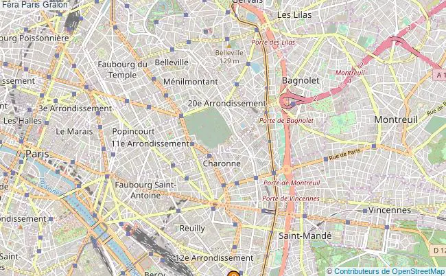 plan Féra Paris Associations féra Paris : 33 associations