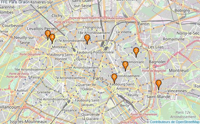 plan FFE Paris Associations FFE Paris : 10 associations