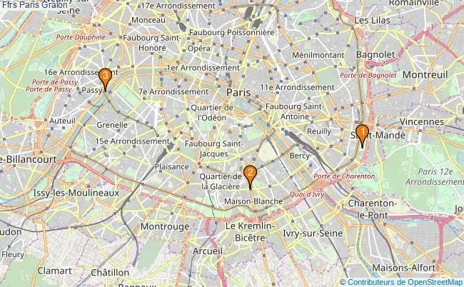 plan Ffrs Paris Associations ffrs Paris : 4 associations