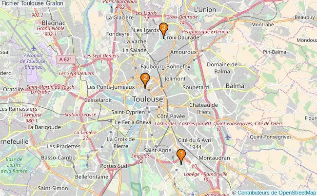 plan Fichier Toulouse Associations fichier Toulouse : 3 associations