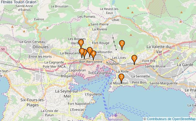 plan Fitness Toulon Associations fitness Toulon : 8 associations