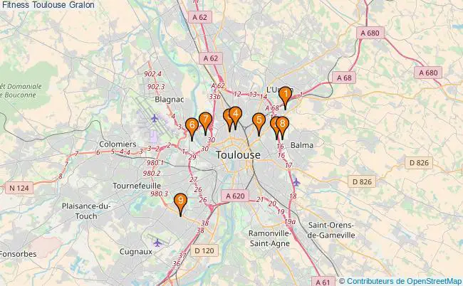 plan Fitness Toulouse Associations fitness Toulouse : 10 associations