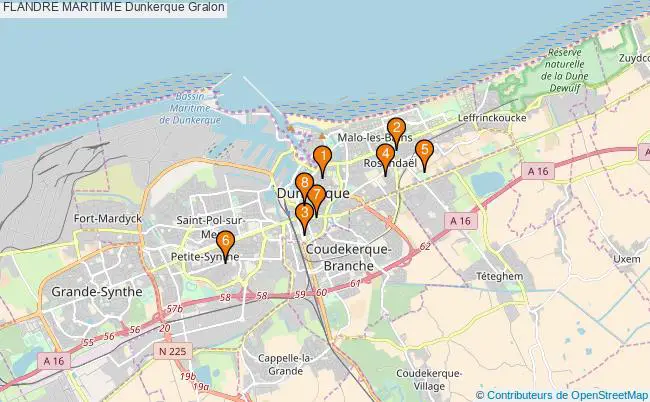 plan FLANDRE MARITIME Dunkerque Associations FLANDRE MARITIME Dunkerque : 10 associations