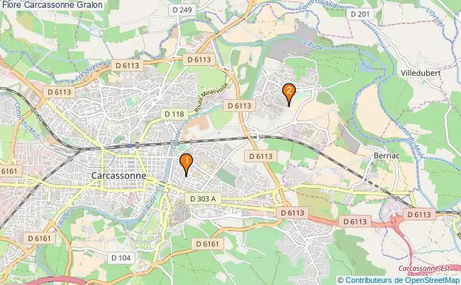 plan Flore Carcassonne Associations Flore Carcassonne : 2 associations
