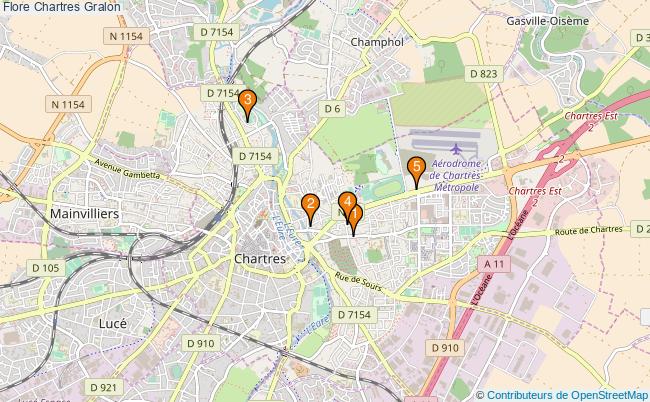 plan Flore Chartres Associations Flore Chartres : 6 associations
