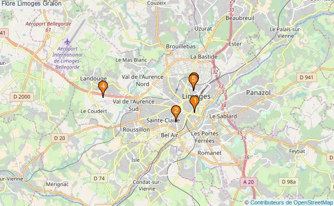 plan Flore Limoges Associations Flore Limoges : 8 associations