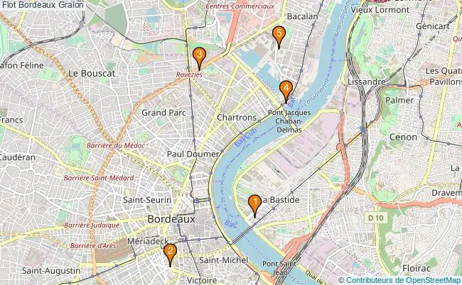 plan Flot Bordeaux Associations Flot Bordeaux : 8 associations