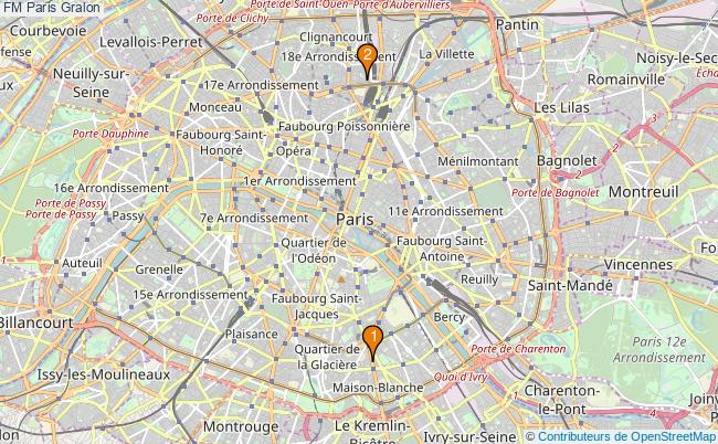 plan FM Paris Associations FM Paris : 6 associations