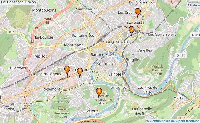 plan Foi Besançon Associations foi Besançon : 5 associations