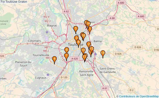 plan Foi Toulouse Associations foi Toulouse : 19 associations