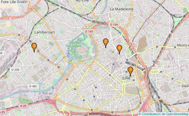 plan Foire Lille Associations foire Lille : 4 associations